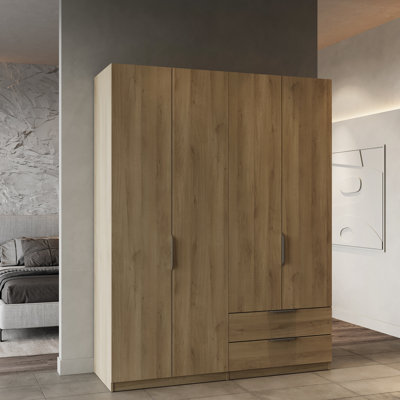 Sinaiya 4 Door Manufactured Wood Wardrobe