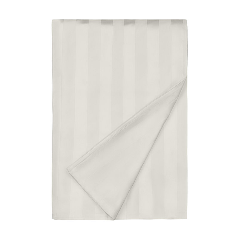 Athens Modal Duvet Cover, Ivory Stripe, Full / Double