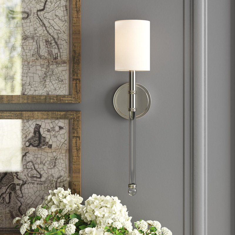Nazario 1 - Light Dimmable Wallchiere in Satin Nickel, Satin Nickel
