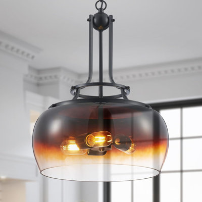 Rural Farmhouse Industrial Circular Chandelier