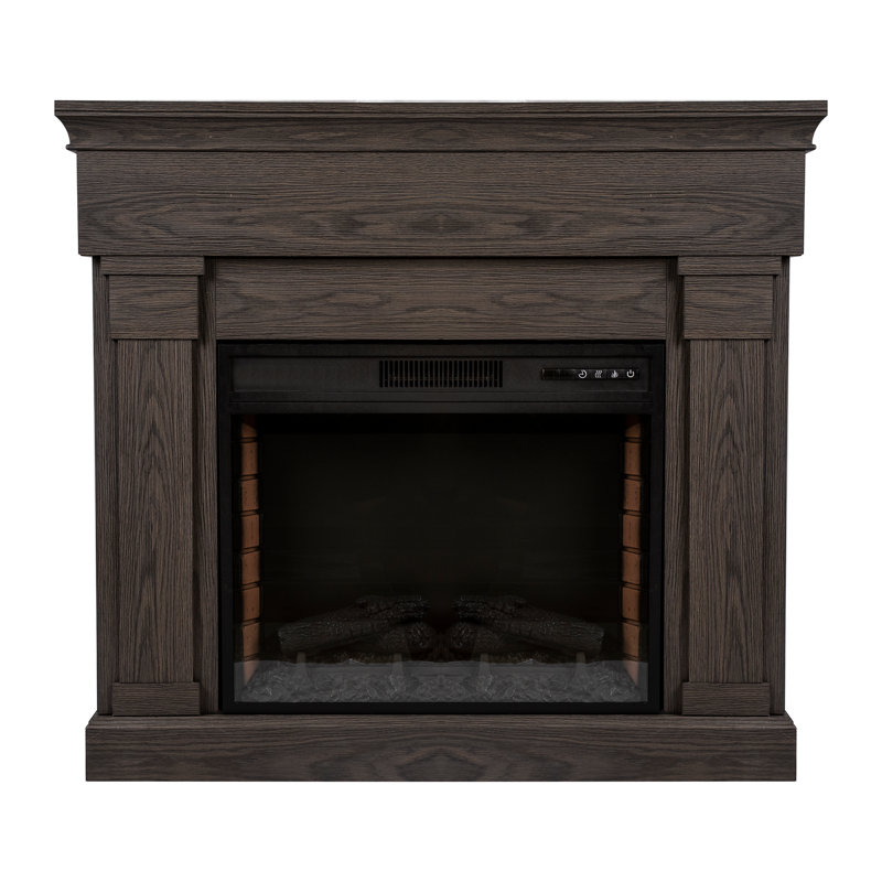 47.6'' W Electric Fireplace, Gray