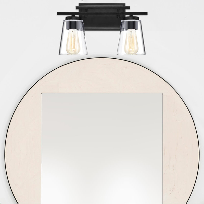 Averi 2 - Light Dimmable Vanity Light in Black, Black