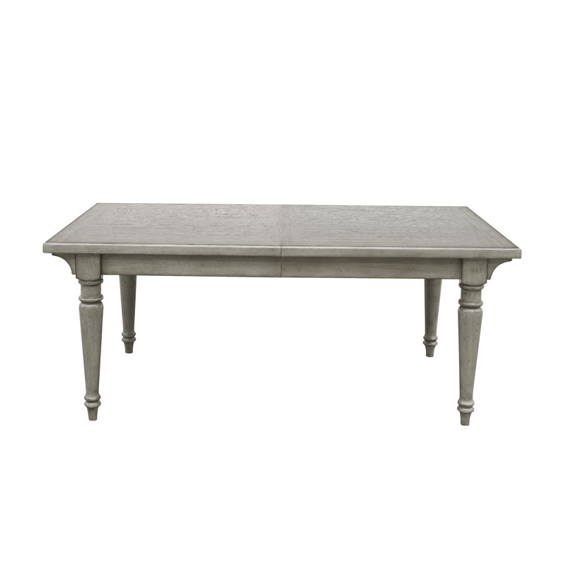 Gray Oak Extendable Farmhouse Dining Table