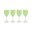 Black Check Acrylic Wine Goblets-123305761