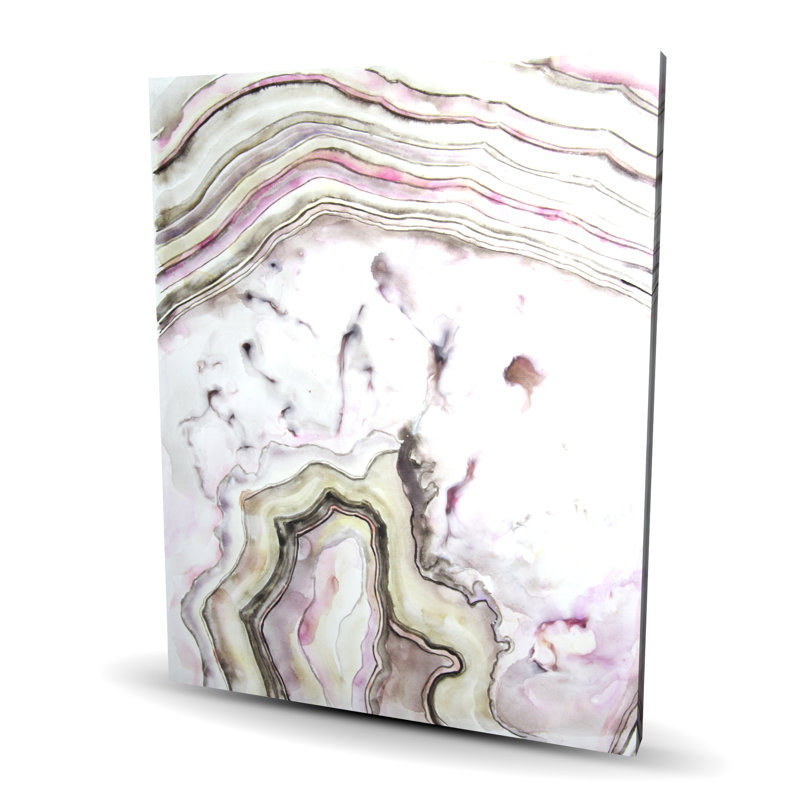 Toile spirituelle agate rose | Art mural Home Decor