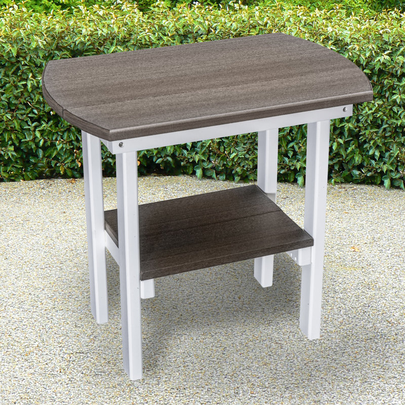  Table de bout ovale Model, Tanné, Blanc
