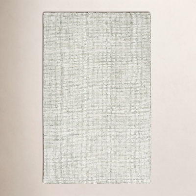 Rowe Handmade Tufted Ivory/Green Rug