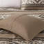 Ensemble de 5 pièces à rayures avec coussins décoratifs, hypoallergénique et élégant pour lit double / grand