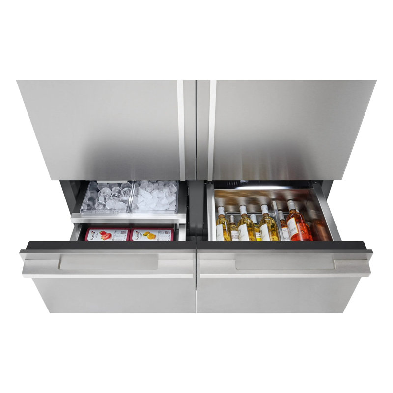 48" Built-in Transitional French Door Refrigerator