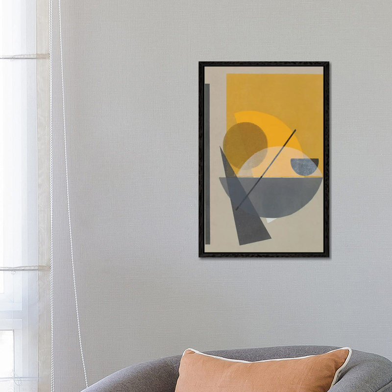 Homage to Bauhaus II 1 Piece Wall Art on Canvas, 66.04 cm H x 45.72 cm W, Black Framed
