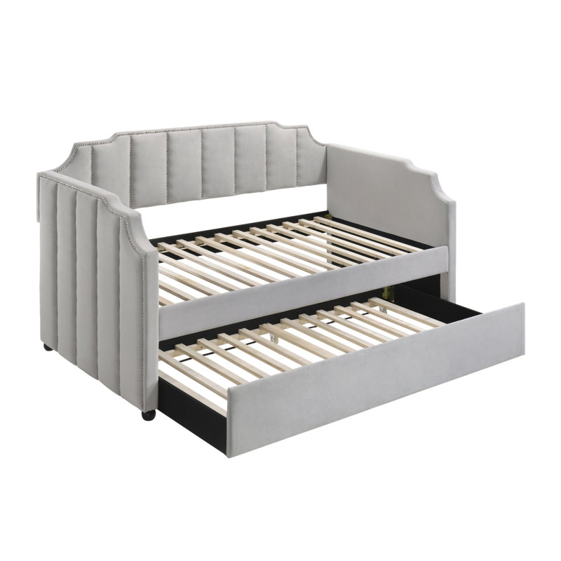 Lit de jour simple avec couchette Dove Grey