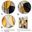 «Yellow and Black Natures Leaf Essence 1 - Tachisme», art mural-682267873-682267874