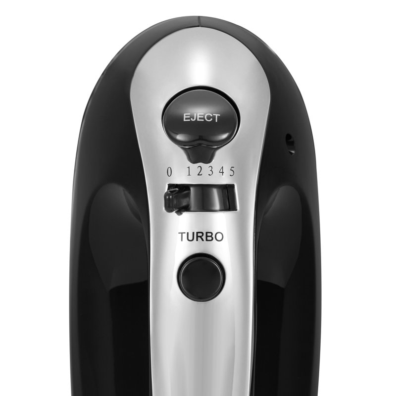 VonShef 5 Speed Hand Mixer, Black