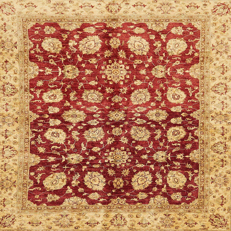 Tapis abstrait moderne 706, Carré 6 pi