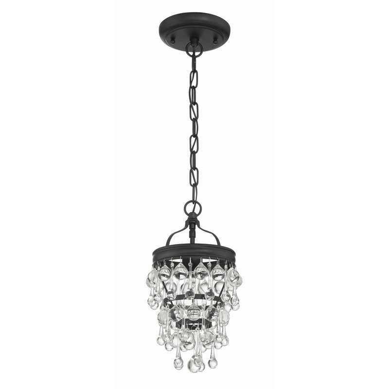 Eulah - Light Matte Black Empire Pendant, 1