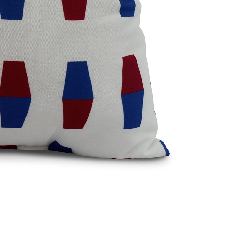 Housse et insert de coussin carré Nantucket, Rouge, 16 po x 1 po