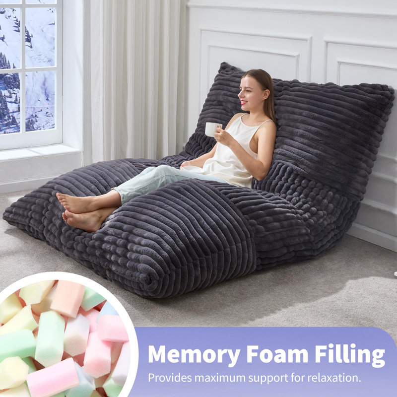 Fauteuil à billes 3 en 1, Gris foncé
