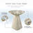 Fulcher Natural Stone 18" W Pedestal End Table-2134007115