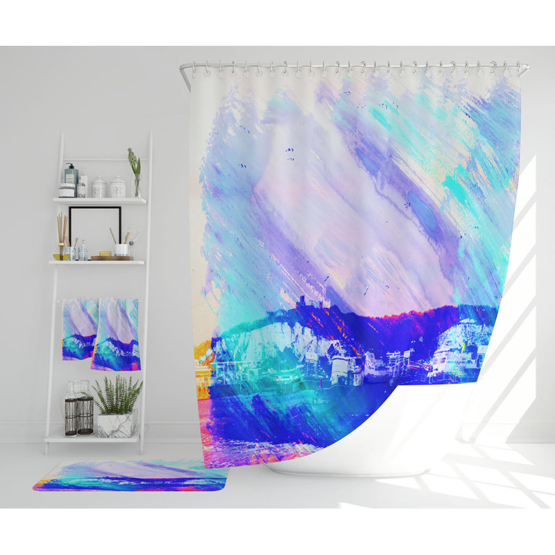 Neshell Polyester Shower Curtain Set