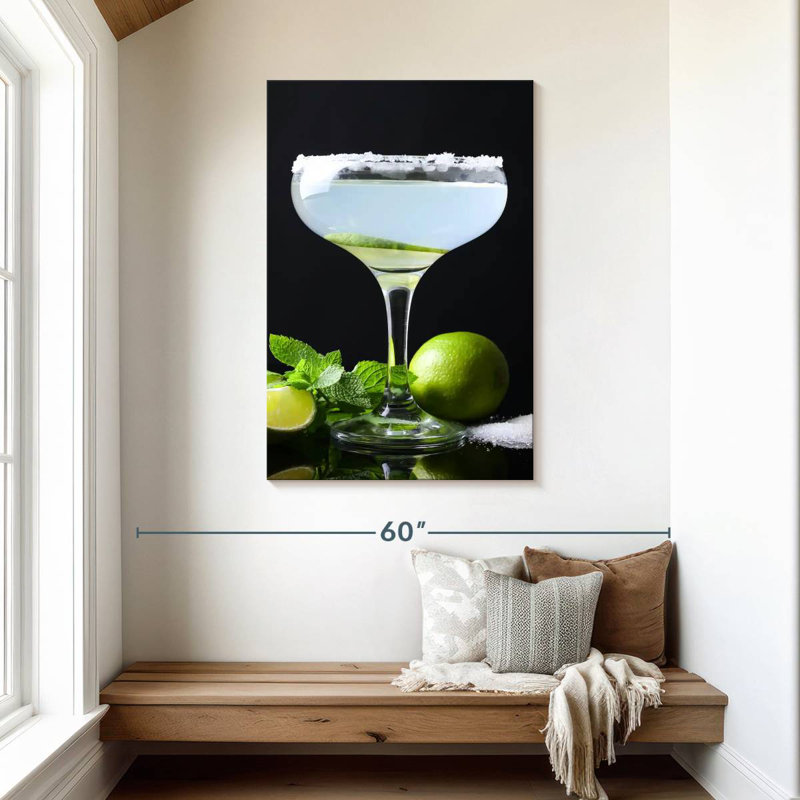 Yarlin Lime Margarita Cocktail, H 45 po x l 30 po