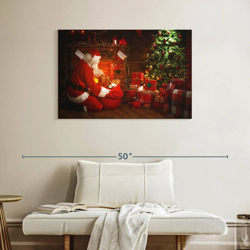 Cadeaux du Père Noël, H 26 po x l 39 po
