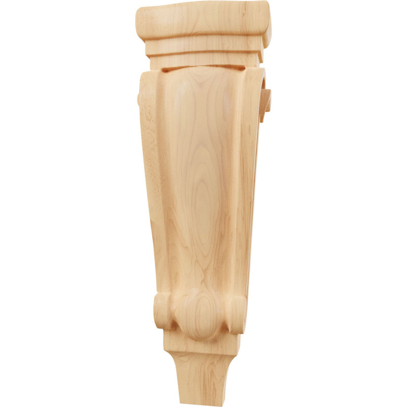 Corbeille en bois de pilastre moyen moyen l 5 1/8 po x P 2 3/8 po x H 15 1/2 po (paquet de 6), Chêne rouge