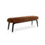Banc rembourré en bois massif brun-1121743073
