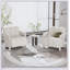 Fauteuil de loisirs moderne et minimaliste avec accoudoirs en forme de L et tissu en polyester durable pour un confort et un style ultimes