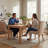 Oatmeal Upholstered Dining Chairs Set Of 2 Tufted Backrest Solid Wood Legs Modern Classic Design For Kitchen Dining Room Living Room-126592383