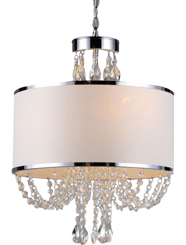 Pamelia 4 - Light Dimmable Drum Chandelier