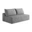 Canapé modulaire Cloud, canapé 2 places en velours côtelé moelleux avec assise profonde, aucun assemblage requis, gris