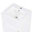 Meuble-lavabo 18 po avec lavabo, meuble-lavabo avec tablette de porte et tablette réglable, blanc