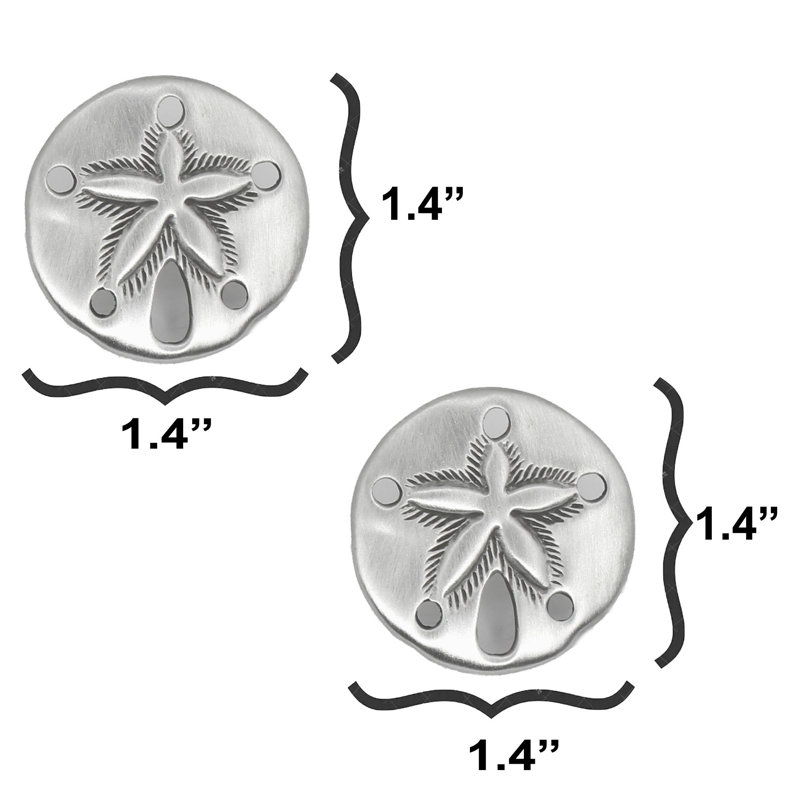 1 1/2" Sand Dollar Small Knob, Brushed Nickel, 1.5" L x 1.5" W, 2
