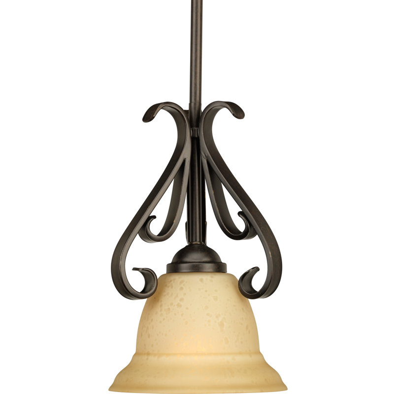 Lilly 1 - Light Single Pendant, Forged Bronze