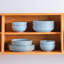16-Piece Blue & Brown Rimmed Dinnerware Set for 4, Ceramic Plates & Pasta Bowls, Artistic Two-Tone Design-1513208709