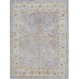 Hand-Knotted High-Quality Gray Area Rug