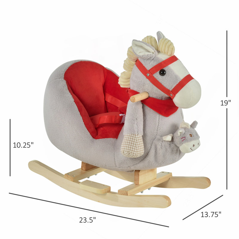 Cheval à bascule, cheval à bascule doux pour enfants