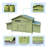 Large Chicken House, 11.12 Ft², -proof, 2 -range Doors, Perch, Ventilation System Cage, Nesting Boxes,