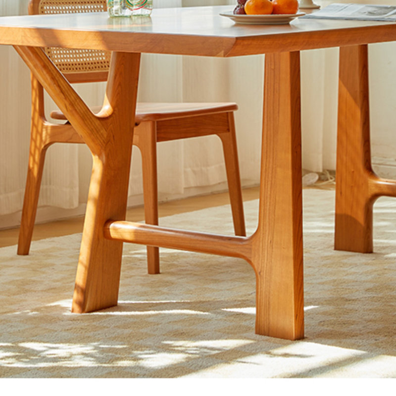 Nordic style simple dining table, 29.53"H x 70.87"L x 35.43"W