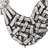 Huber 11" Black and Silver Aluminum Tabletop Sculpture-404224507