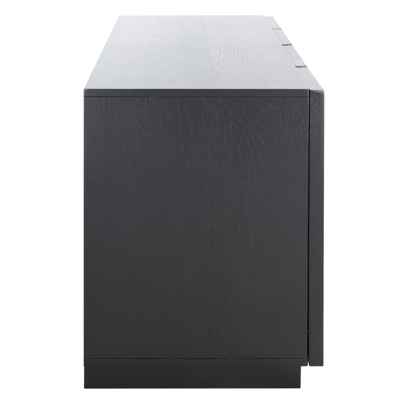 Bronwyn 4 Door Wood Media Stand, Black