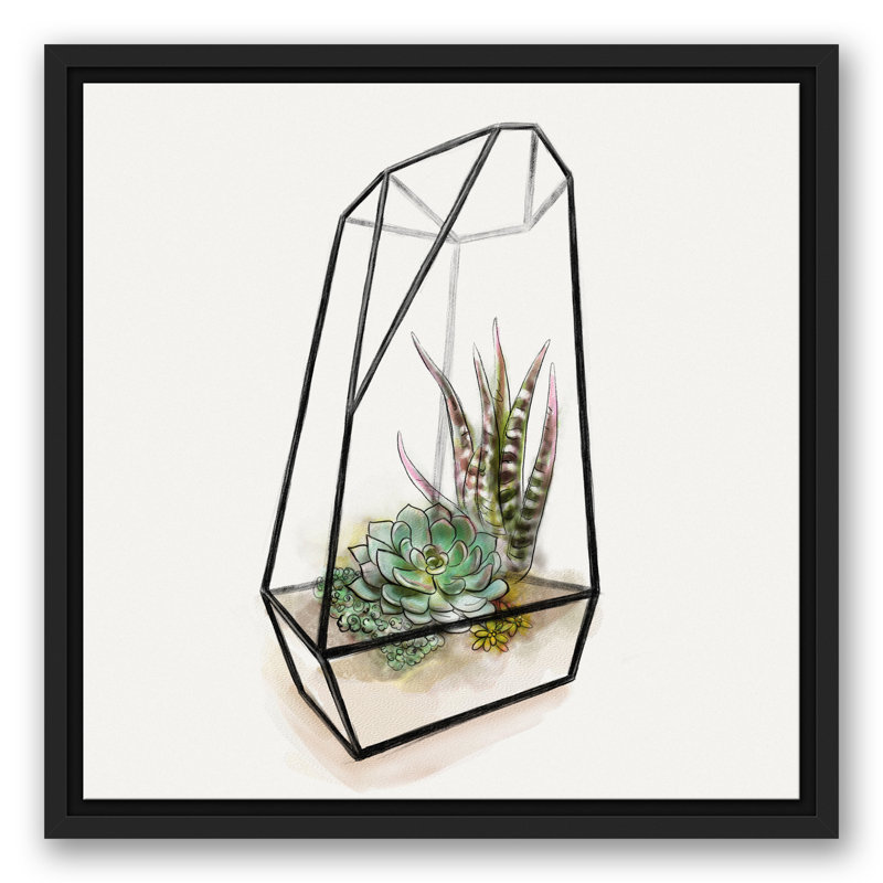 Terrarium, reproduction d'art sur toile, H 31,75 po x l 31,75 po x P 1,75 po