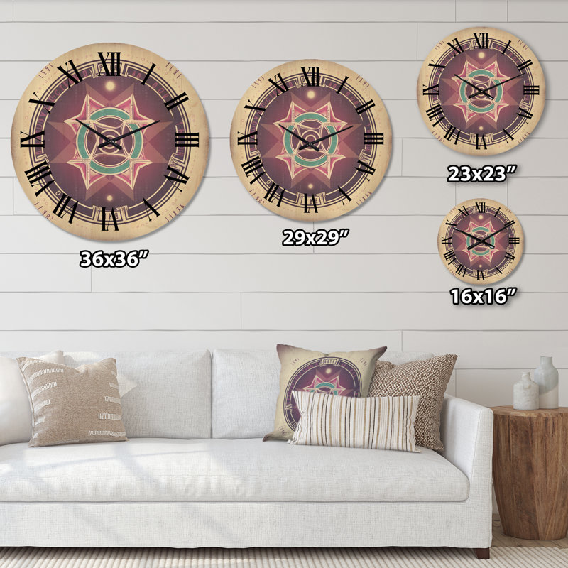 Horloge murale moderne en bois Heal, Moyenne