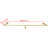 Hanzhe 71'' Metal Wall Mounted Clothes Rack