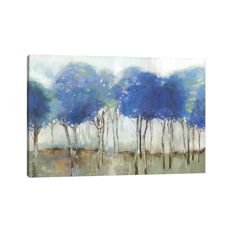 Indigo Woodland by Allison Pearce - Wrapped Canvas Painting, 66.04 cm H x 45.72 cm W x 3.175 cm D