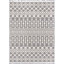 Tapis de couloir contemporain de couleur beige et gris Britnie-945484539