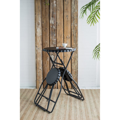 Table d'appoint avec deux sièges 57,5 x 23,6 x 39,8 po