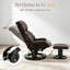 Fauteuils de massage pivotants avec repose-pieds, revêtement en cuir PU, base en bois, style cinéma moderne-769452244