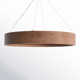 Lottie Single Light Wood Dimmable LED Chandelier