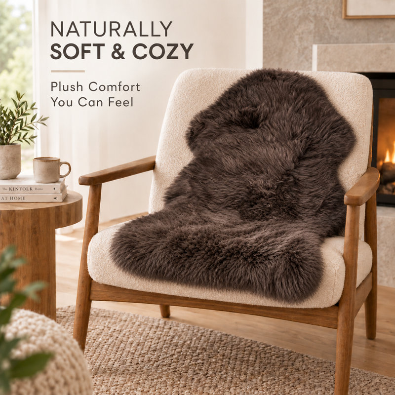 Fournier Sheepskin Animal Print Indoor Rug